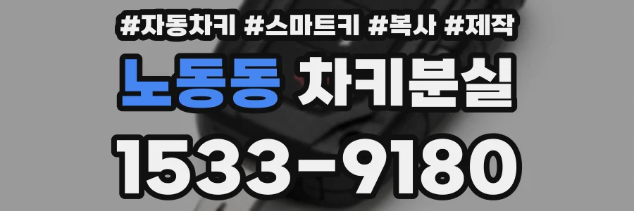 노동동 차키분실
