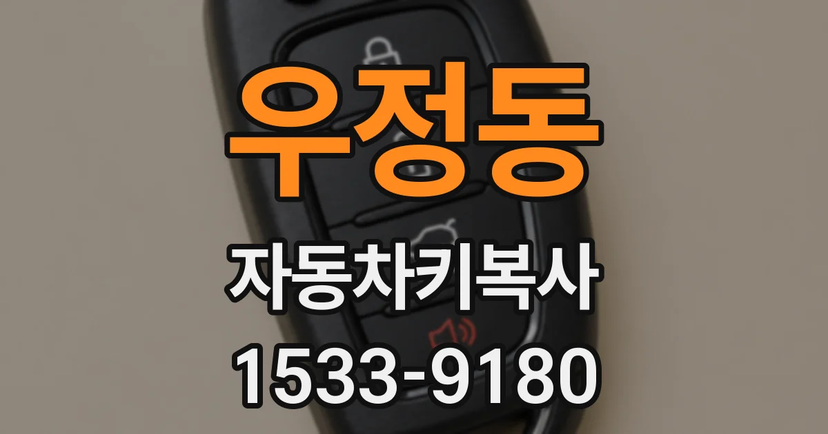 우정동 자동차키복사