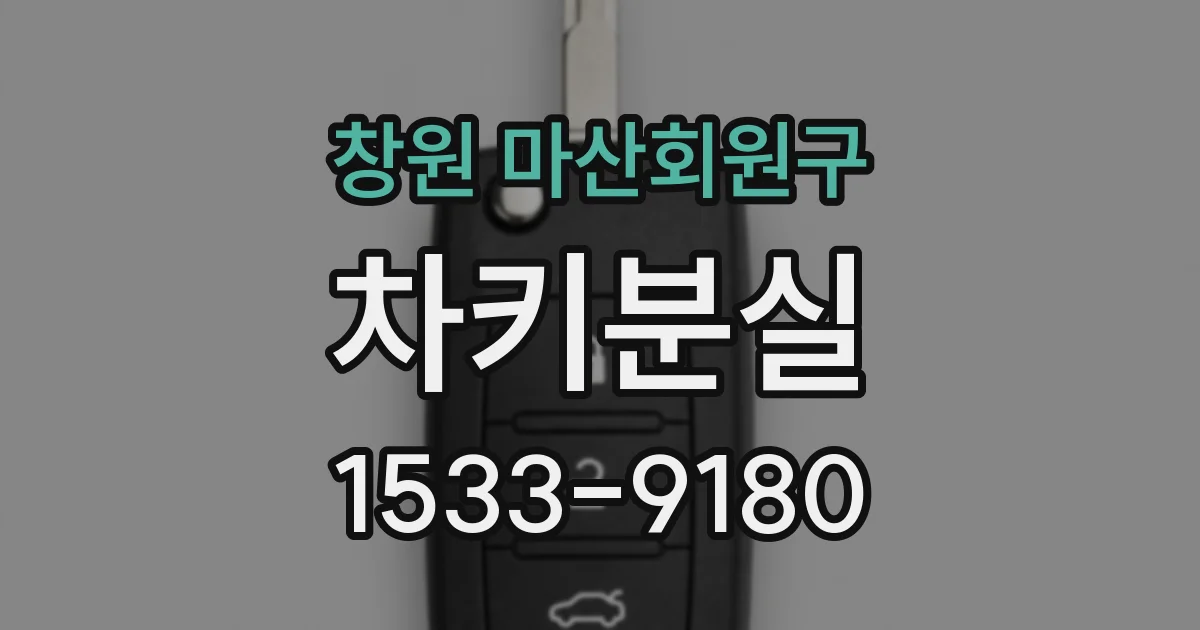 창원 마산회원구 차키분실