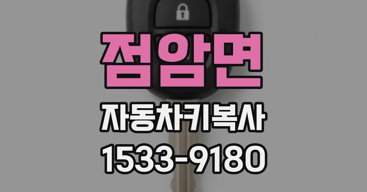점암면 자동차키복사