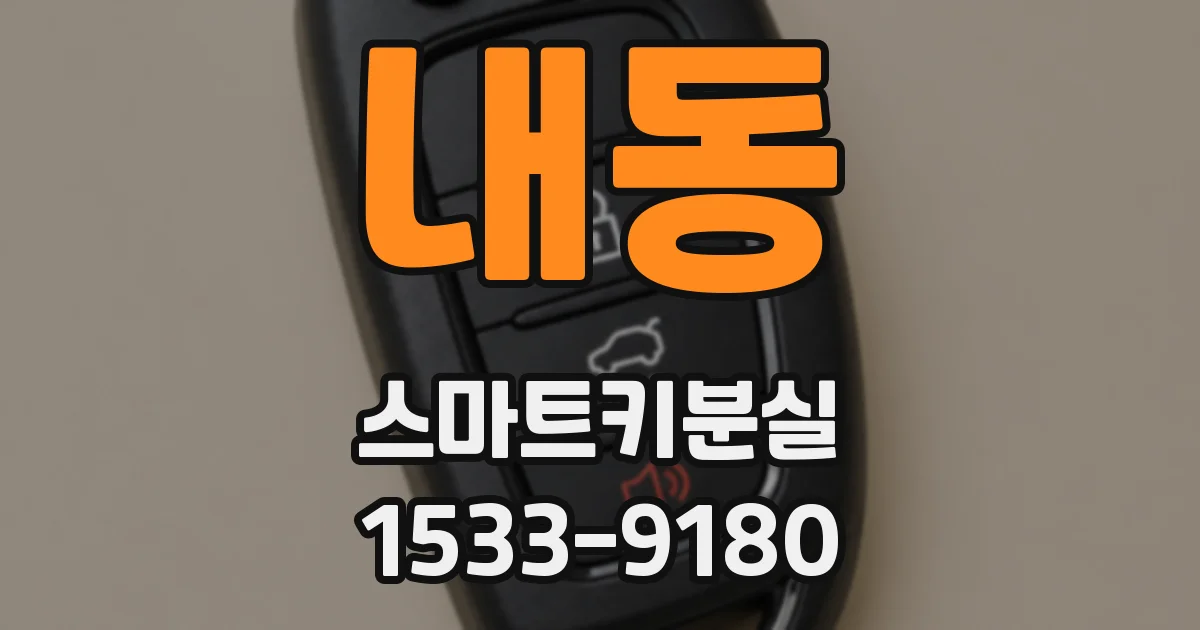 내동 스마트키분실