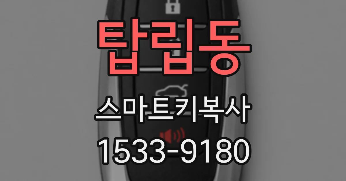 탑립동 스마트키복사