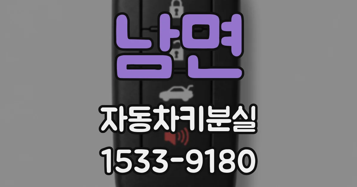 남면 자동차키분실