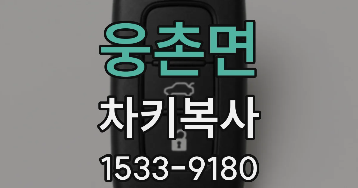 웅촌면 차키복사