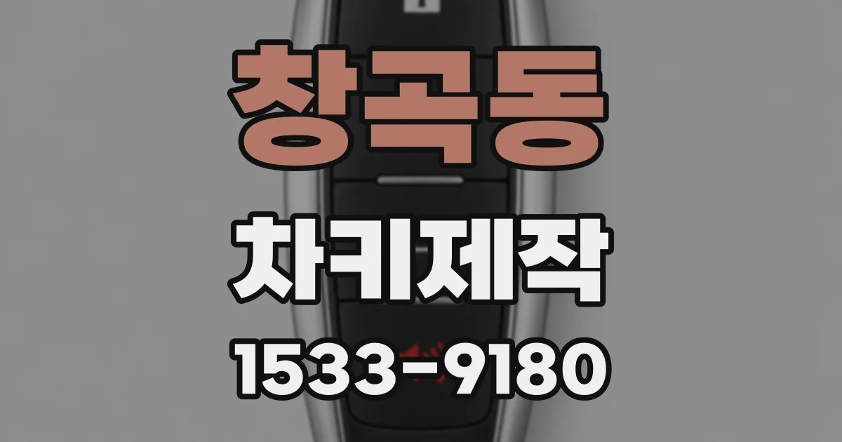 창곡동 차키제작