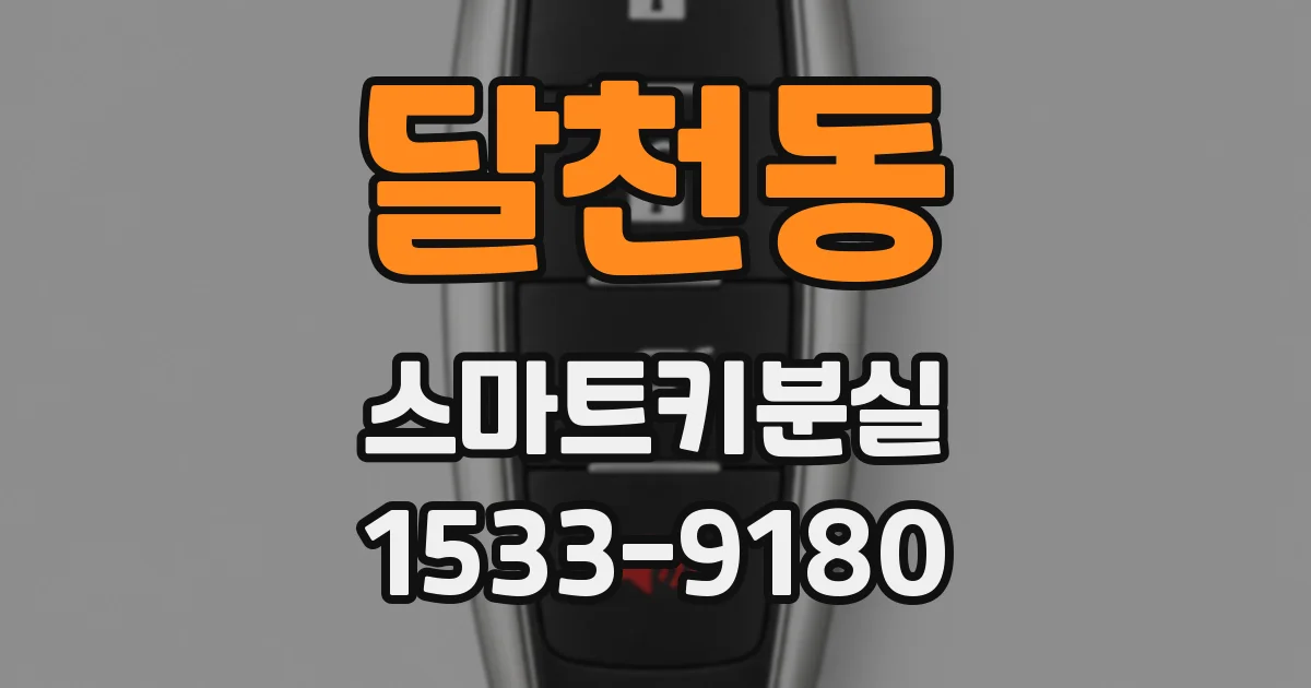 달천동 스마트키분실