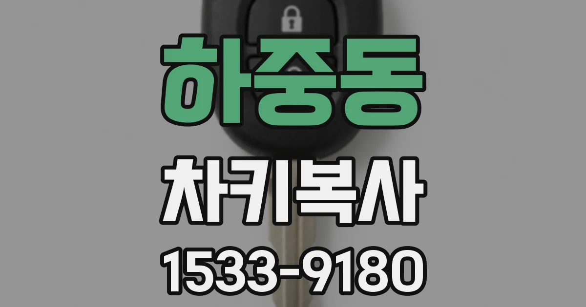 하중동 차키복사