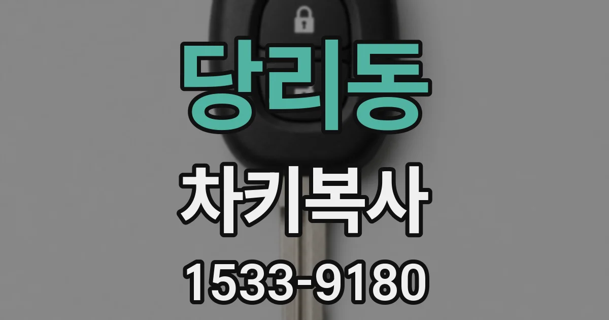 당리동 차키복사