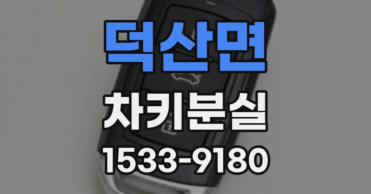 덕산면 차키분실