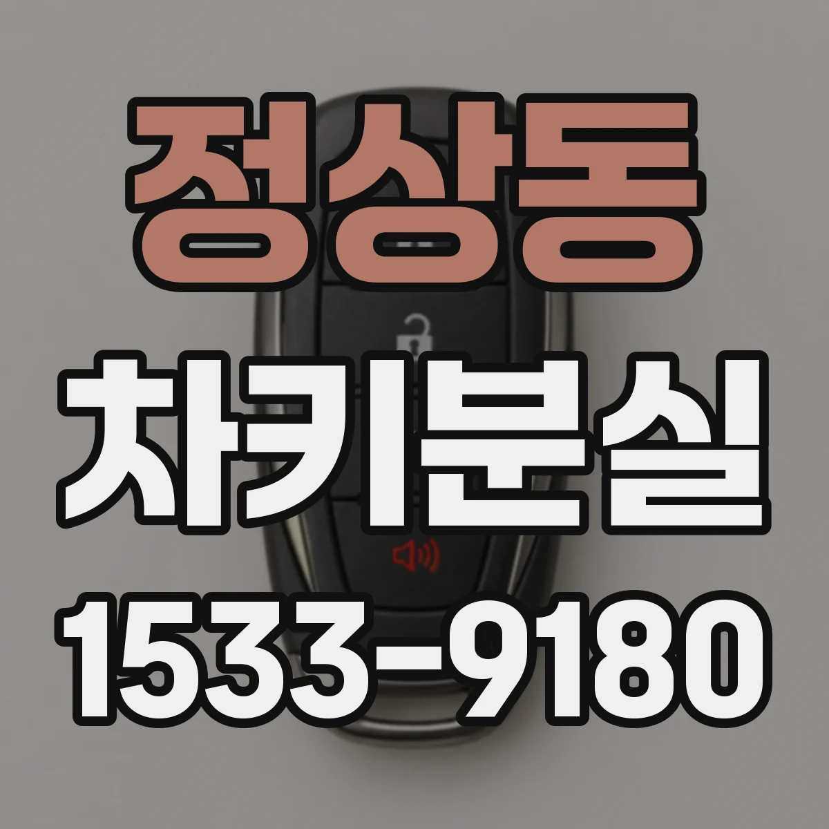 정상동 차키분실