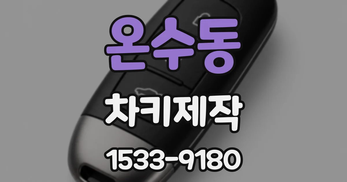 온수동 차키제작