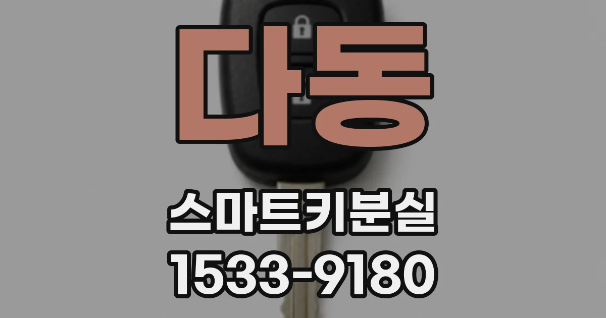 다동 스마트키분실