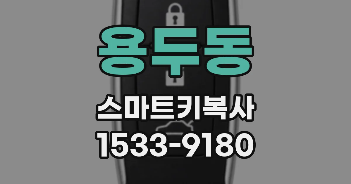 용두동 스마트키복사