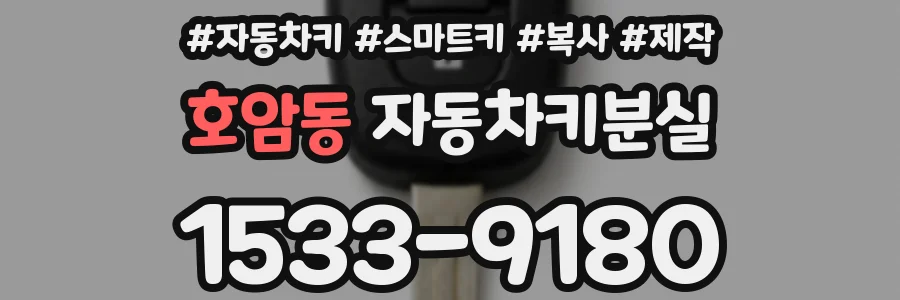 호암동 자동차키분실