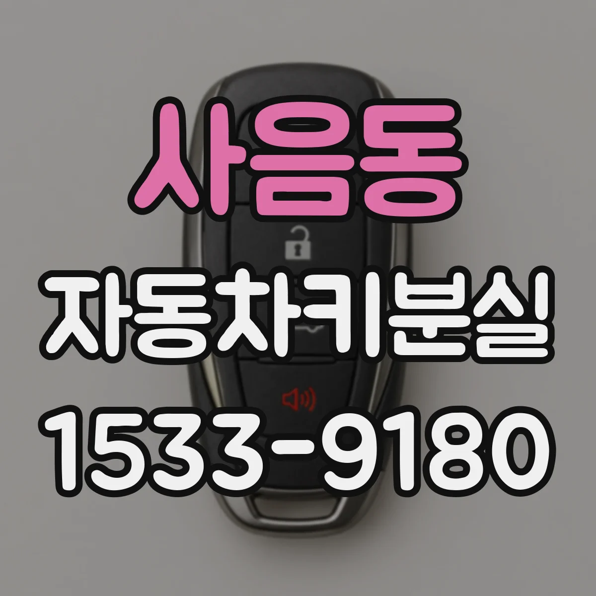 사음동 자동차키분실