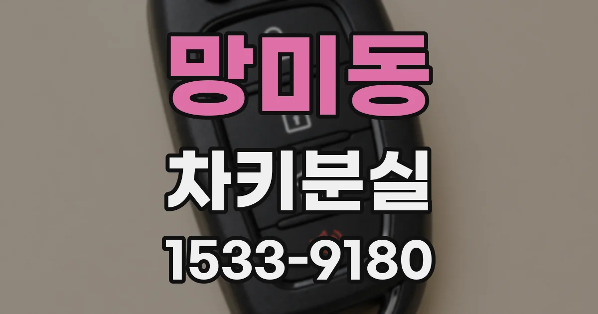 망미동 차키분실
