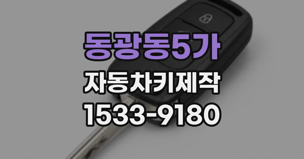 동광동5가 자동차키제작