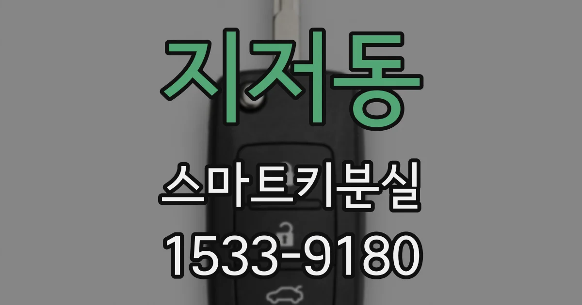 지저동 스마트키분실