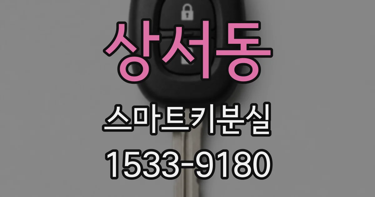 상서동 스마트키분실