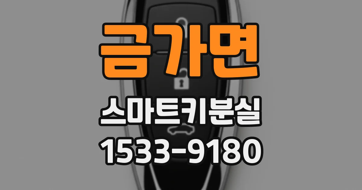 금가면 스마트키분실