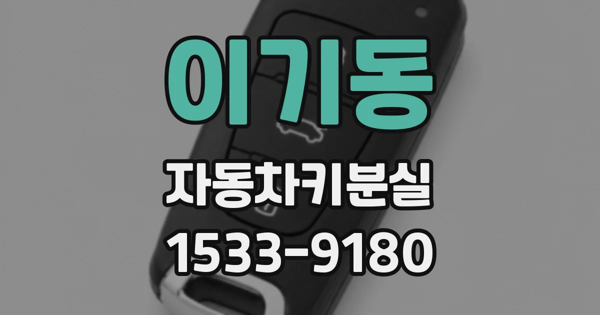 이기동 자동차키분실