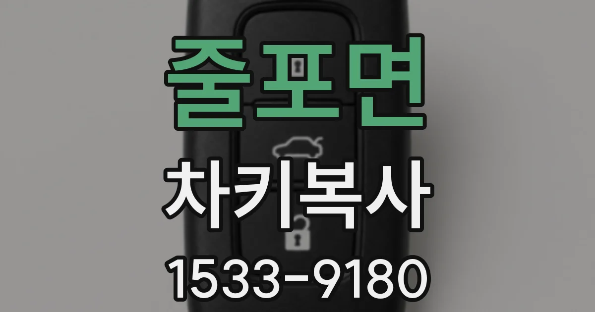 줄포면 차키복사