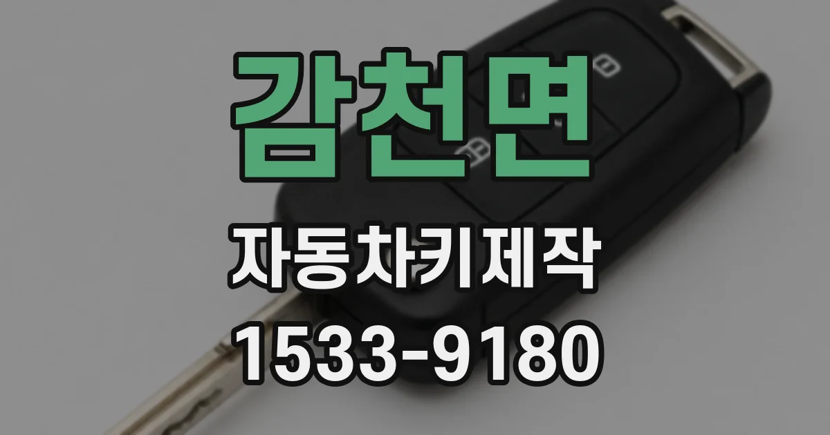 감천면 자동차키제작