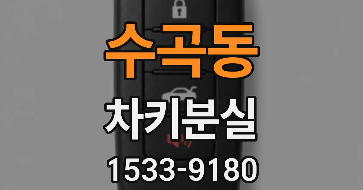 수곡동 차키분실