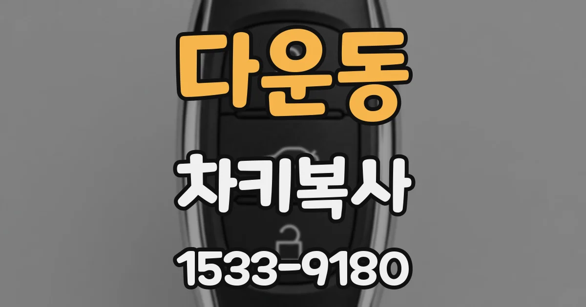 다운동 차키복사