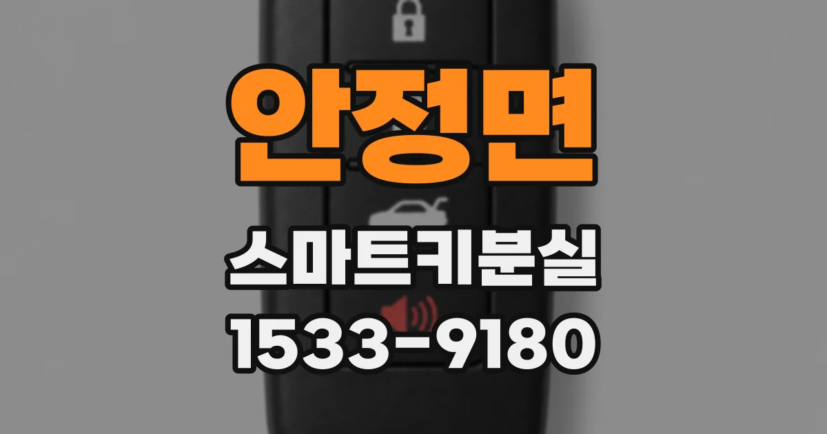 안정면 스마트키분실