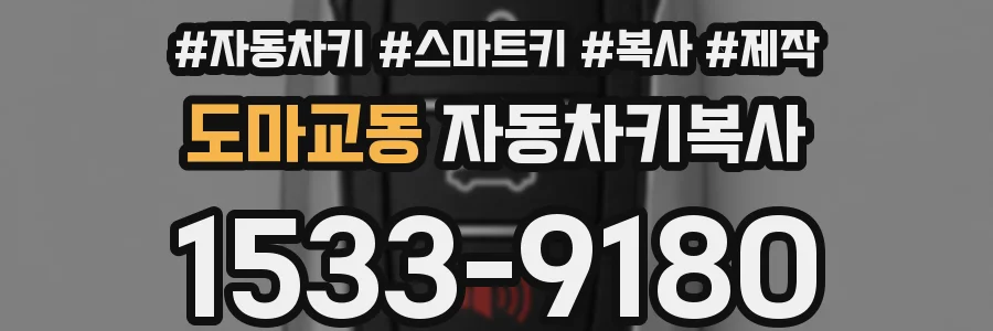 도마교동 자동차키복사