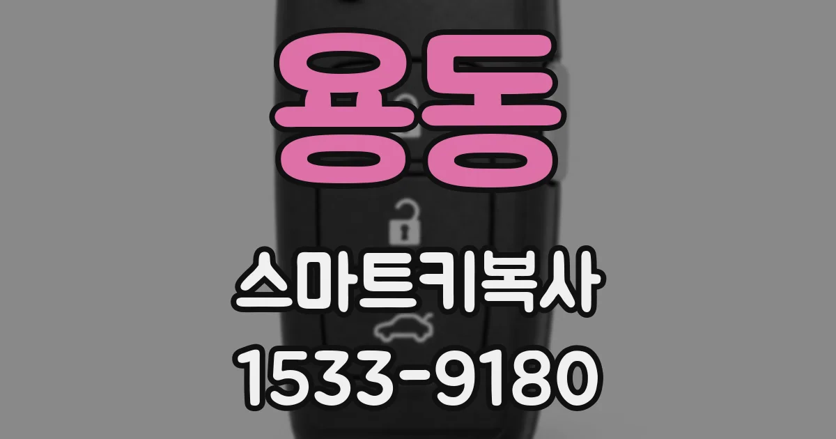 용동 스마트키복사