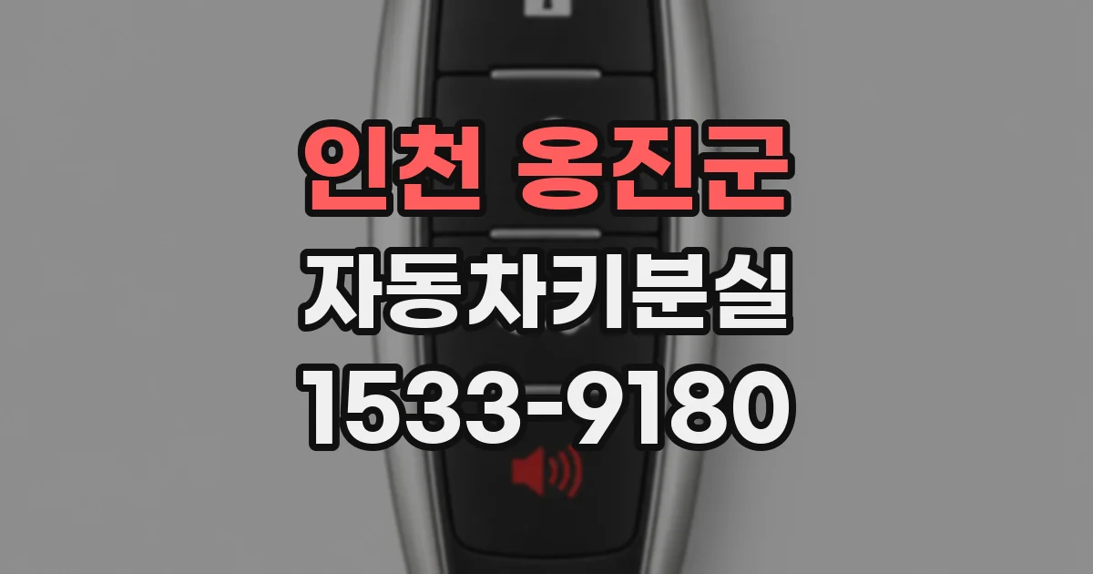 인천 옹진군 자동차키분실