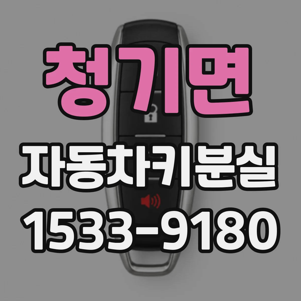 청기면 자동차키분실