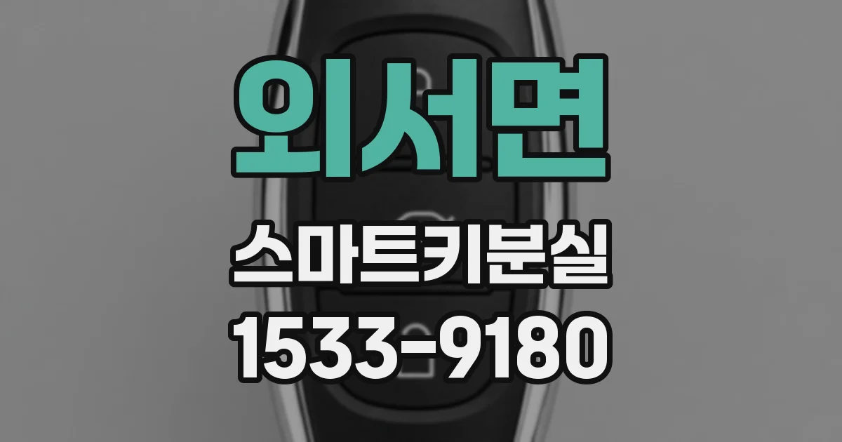 외서면 스마트키분실
