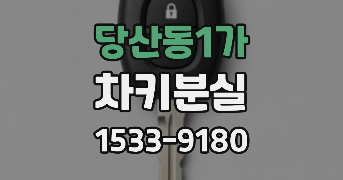 당산동1가 차키분실