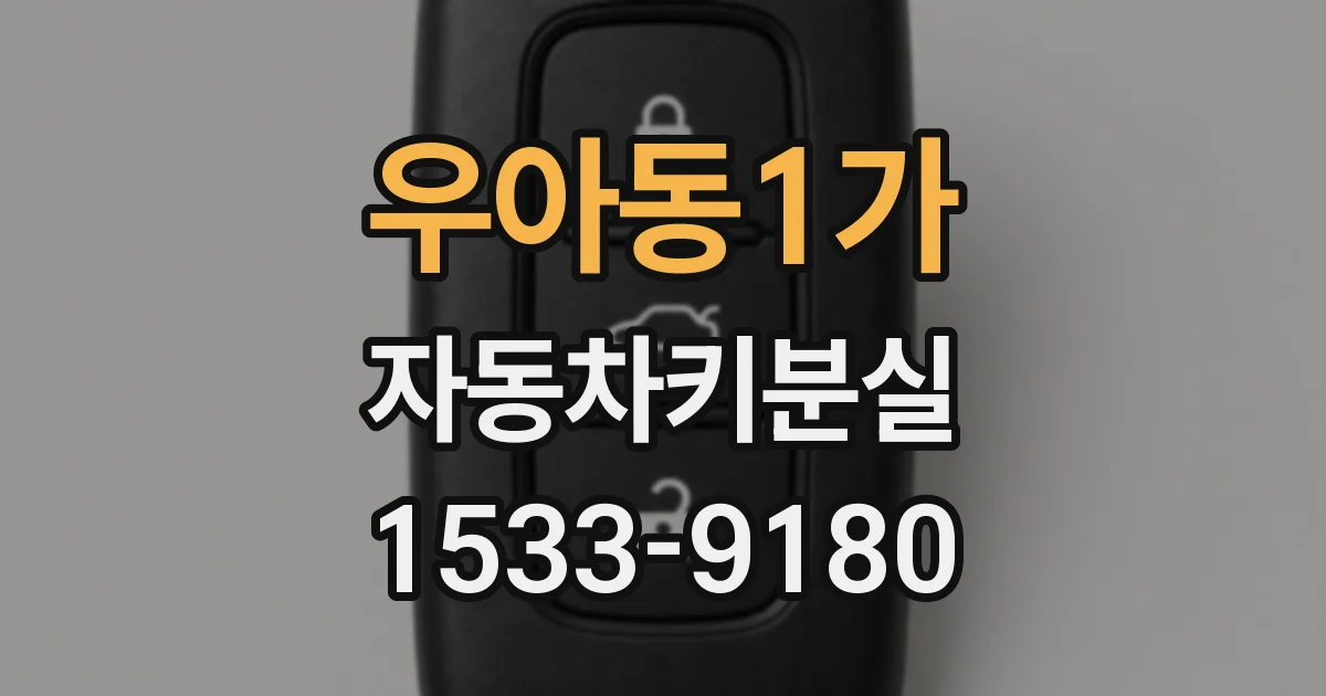 우아동1가 자동차키분실