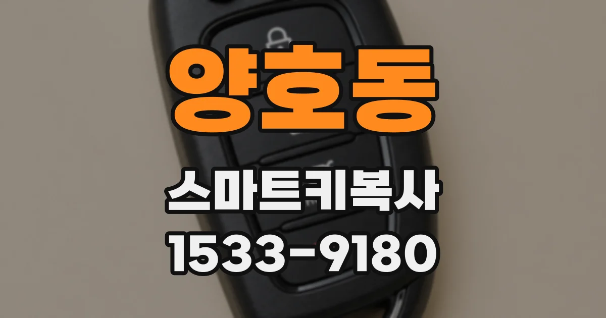양호동 스마트키복사