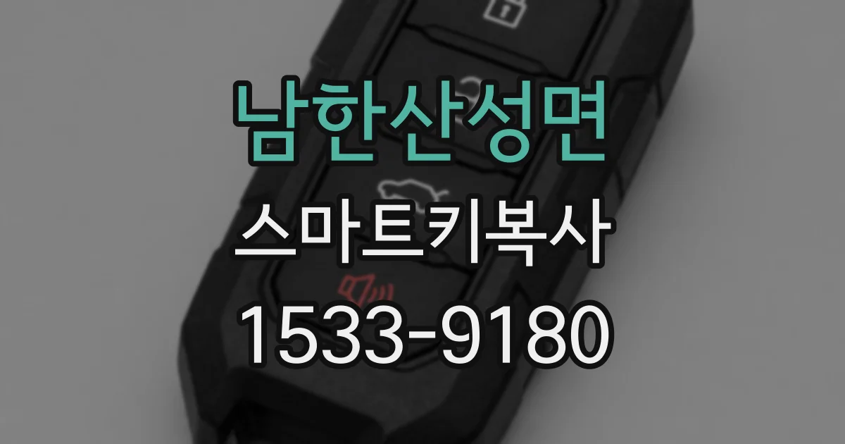 남한산성면 스마트키복사