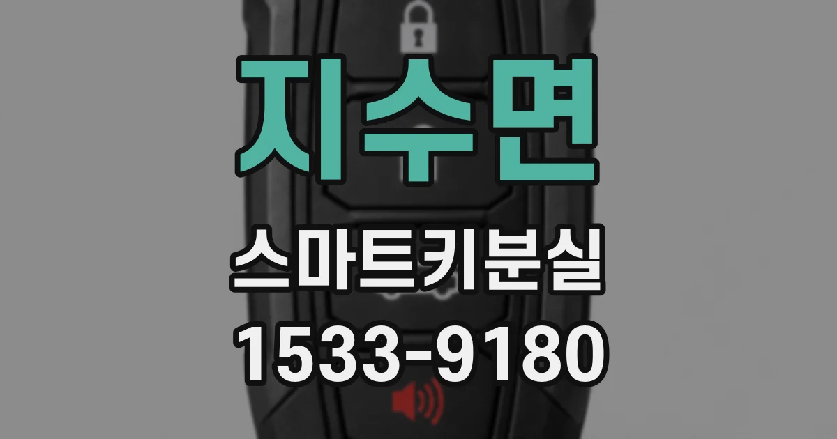 지수면 스마트키분실