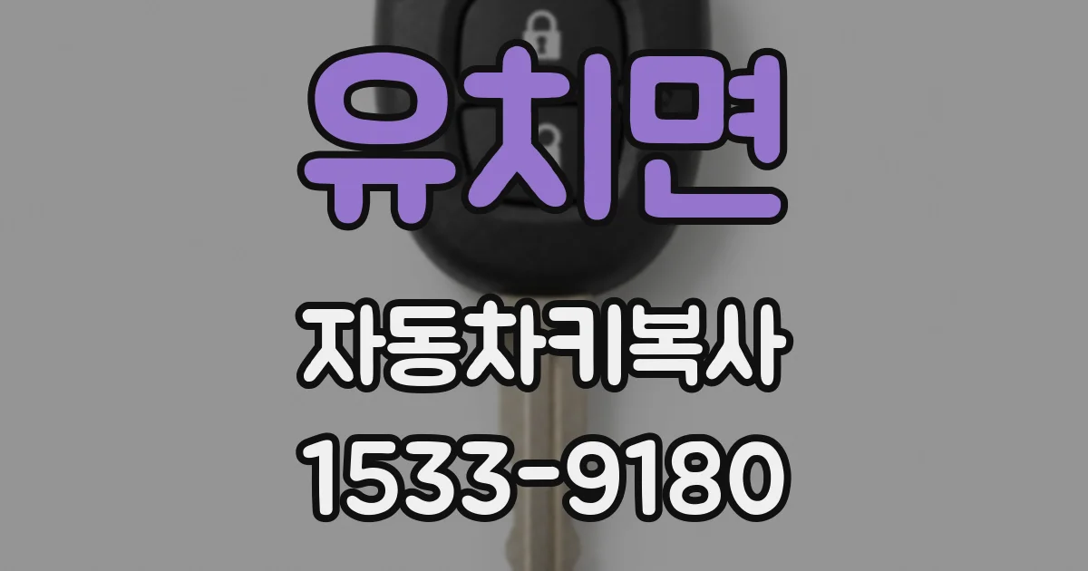 유치면 자동차키복사