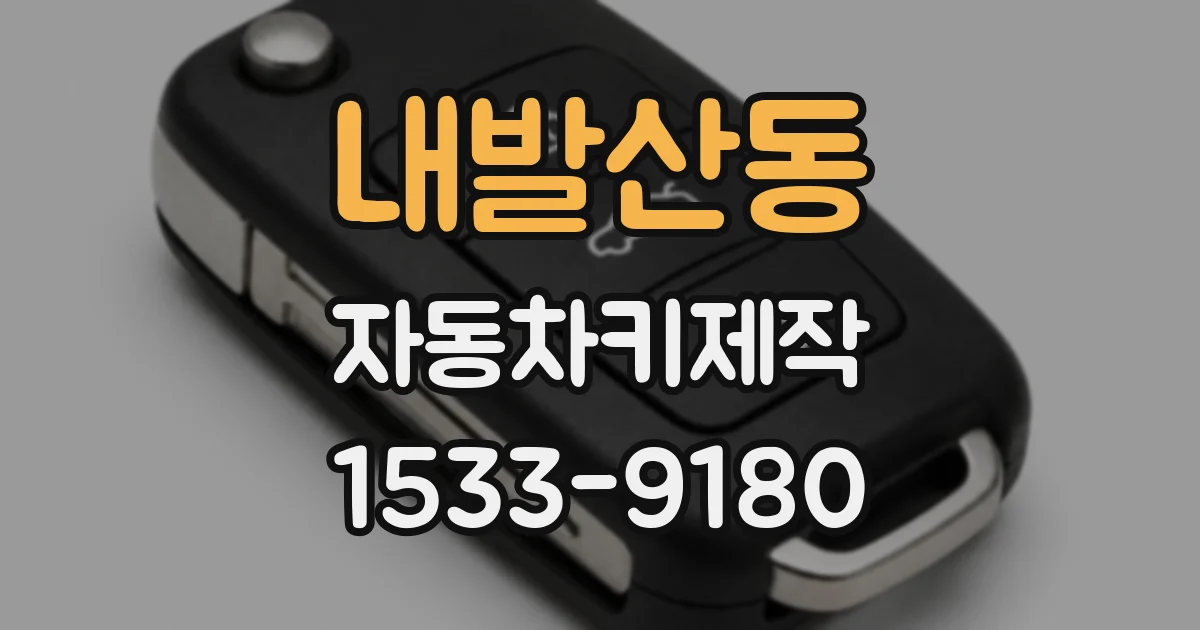 내발산동 자동차키제작