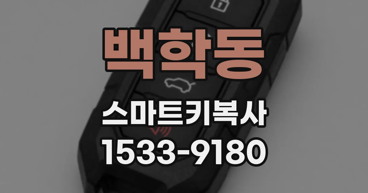 백학동 스마트키복사