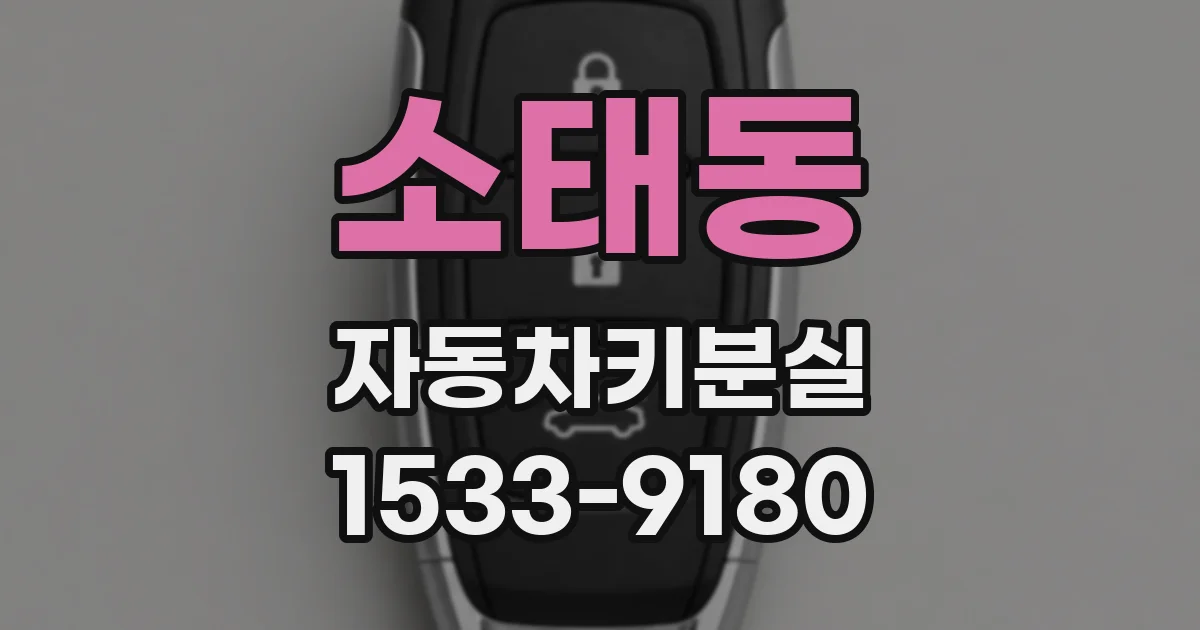 소태동 자동차키분실