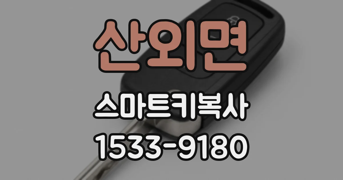 산외면 스마트키복사
