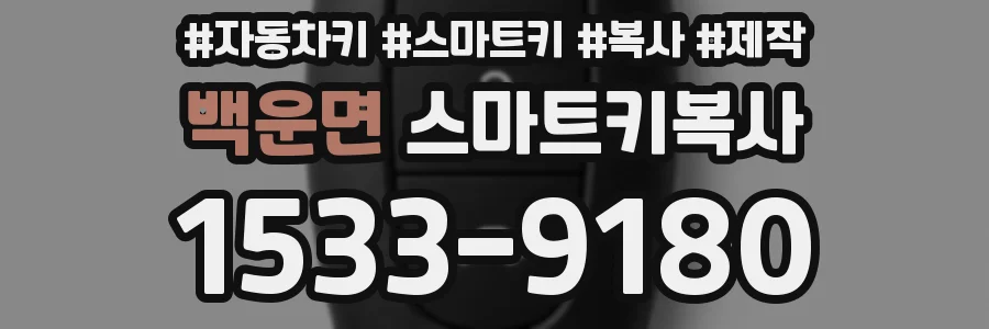 백운면 스마트키복사
