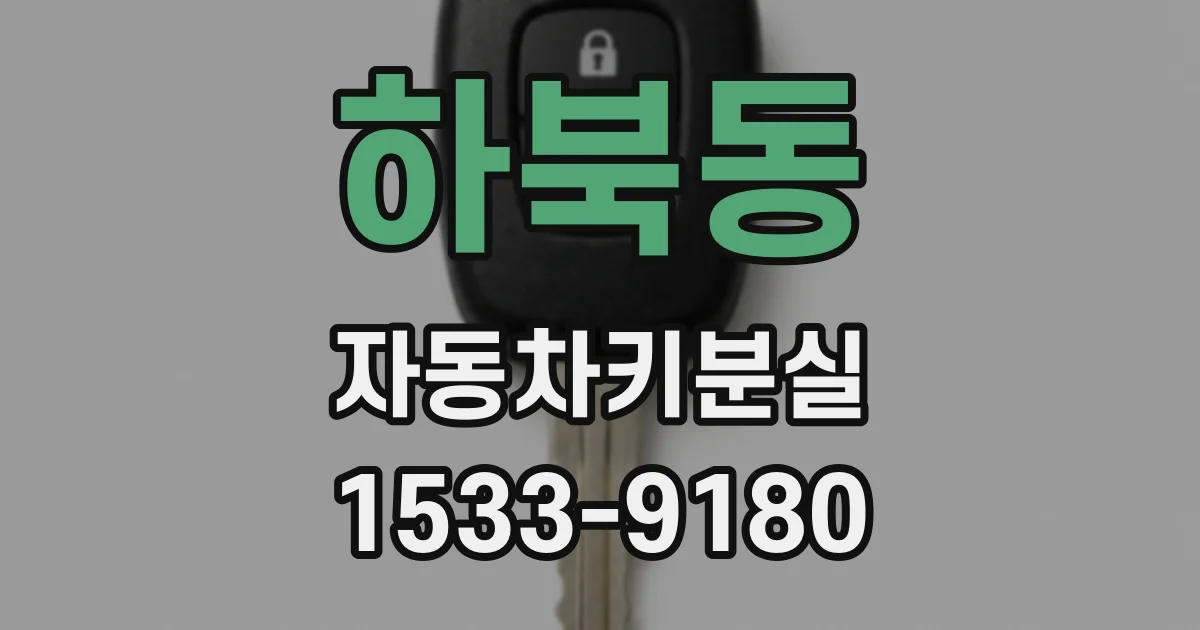 하북동 자동차키분실