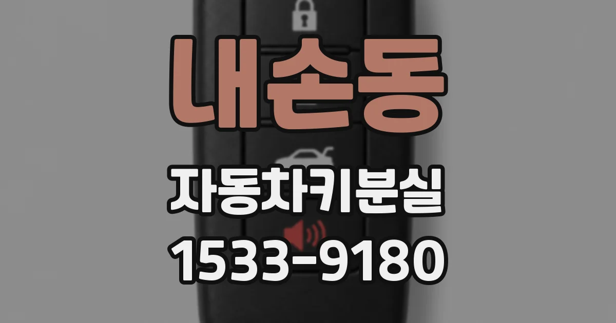 내손동 자동차키분실