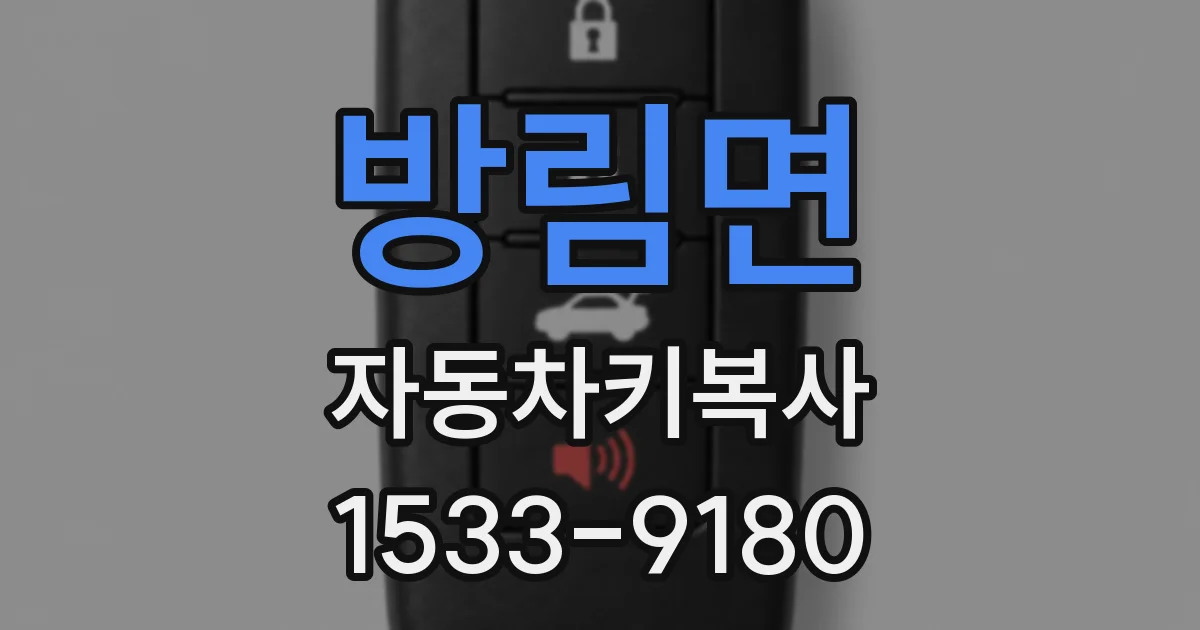 방림면 자동차키복사