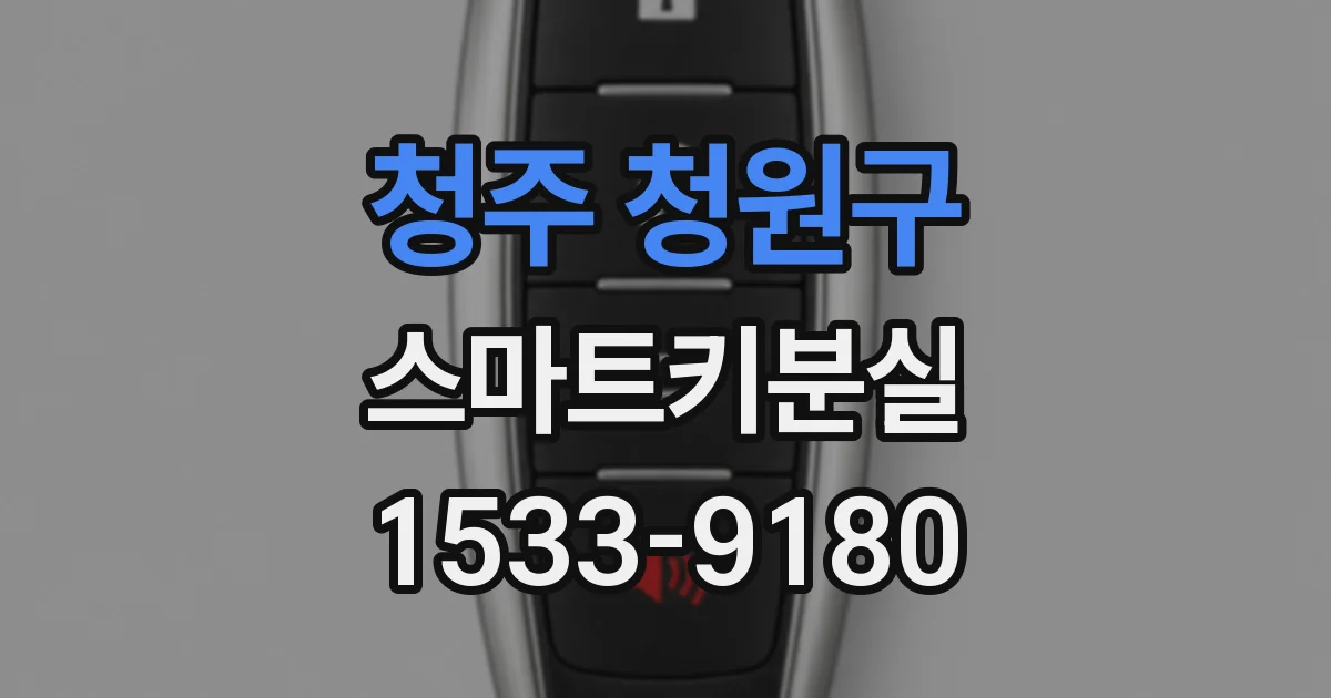 청주 청원구 스마트키분실